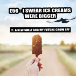 E56 – Ice Creams Were DEFINITELY Bigger (Also, Meet My Shelf and Future Crow BFF)